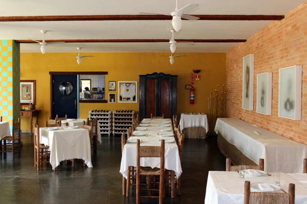 O restaurante da pousada